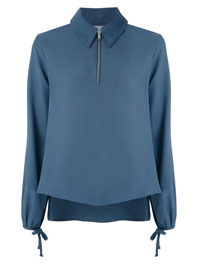 Egrey zip detail blouse - Blue