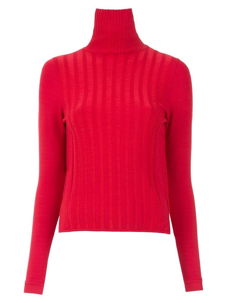 Gloria Coelho high neck knitted top - Red