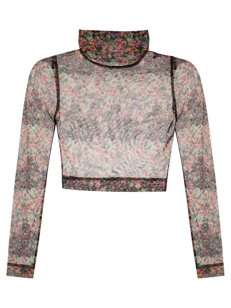 À La Garçonne printed sheer blouse - Multicolour