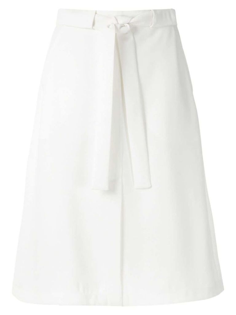 Egrey belted skirt - White