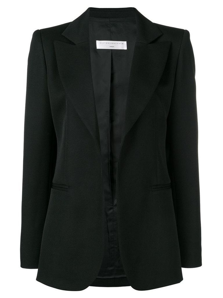 Victoria Beckham single breasted fitted jacket - Black