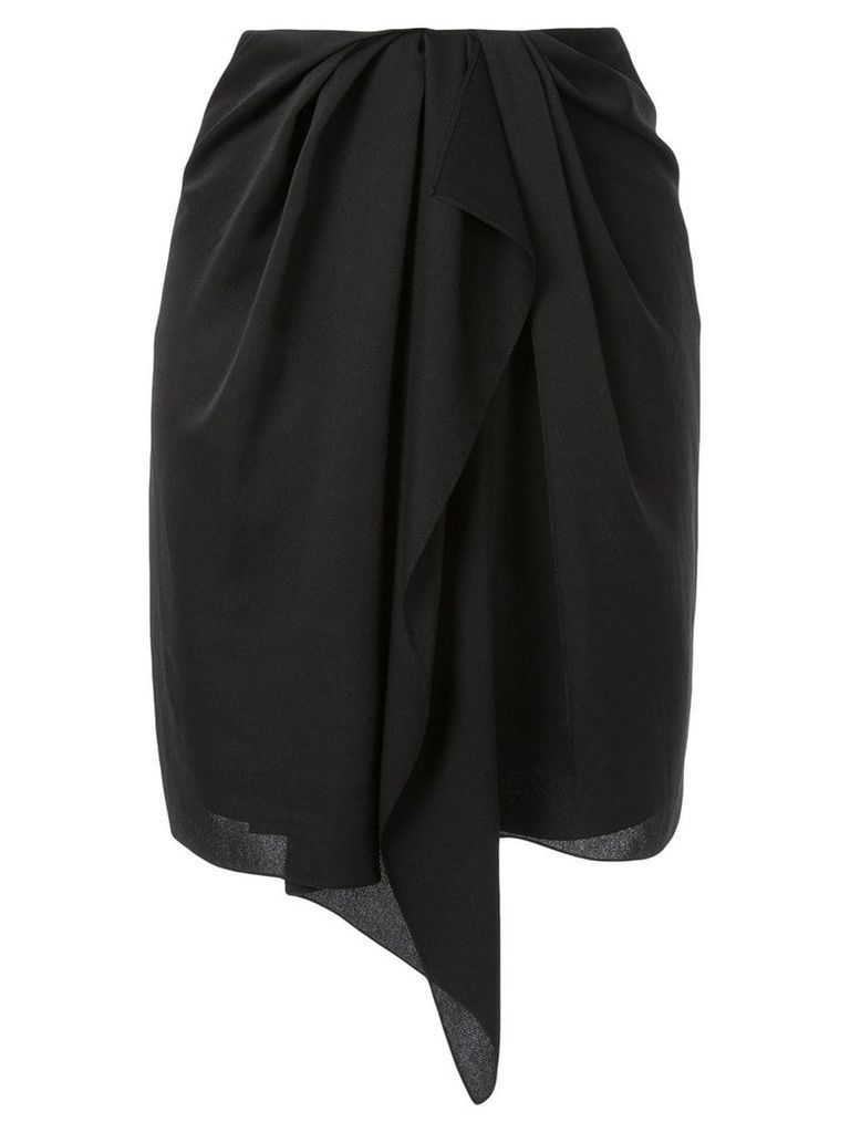 Nina Ricci draped front skirt - Black