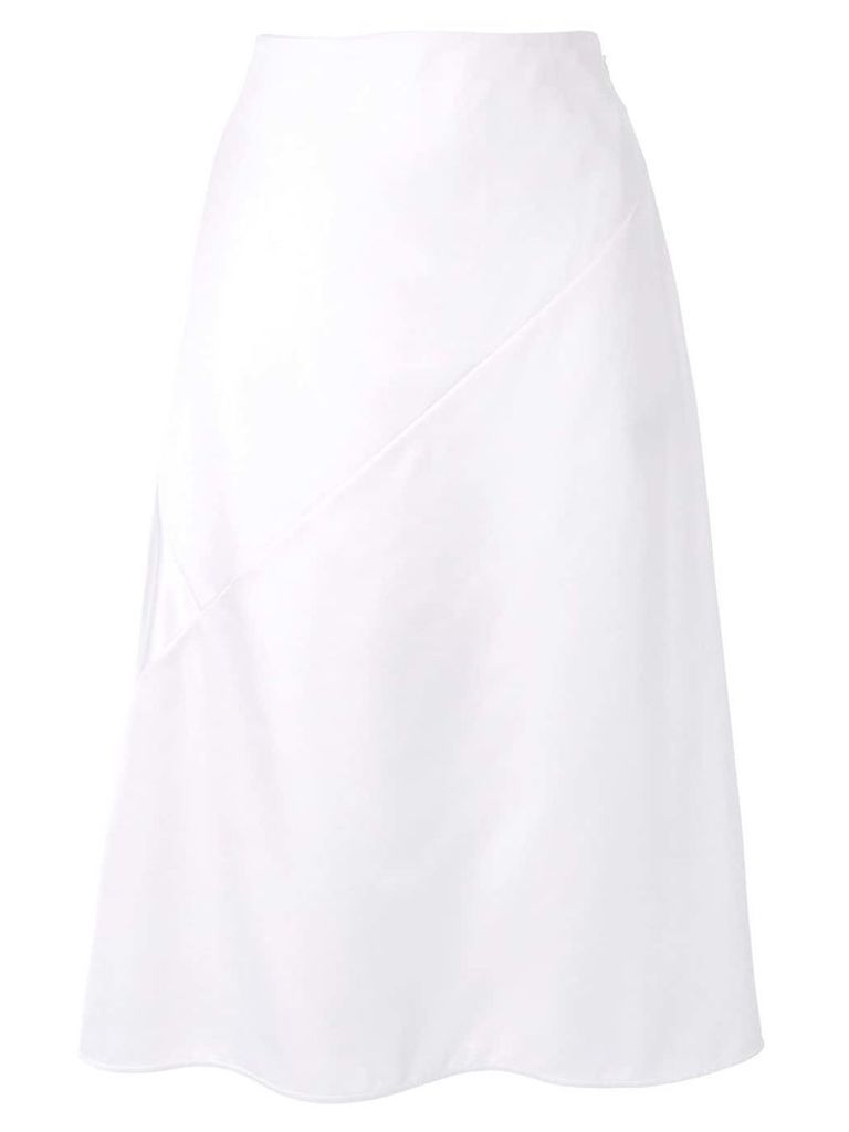 Nina Ricci plain A-line skirt - White