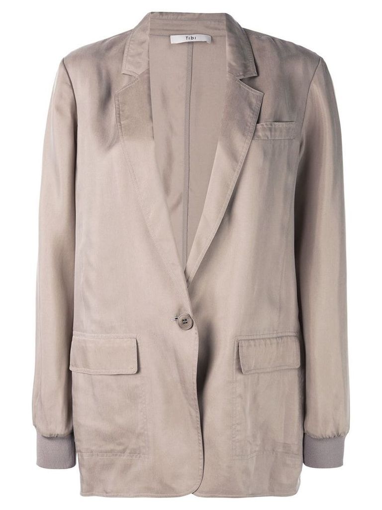 Tibi soft tailored blazer - Brown