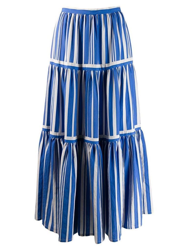 Chinti and Parker French striped skirt - Blue