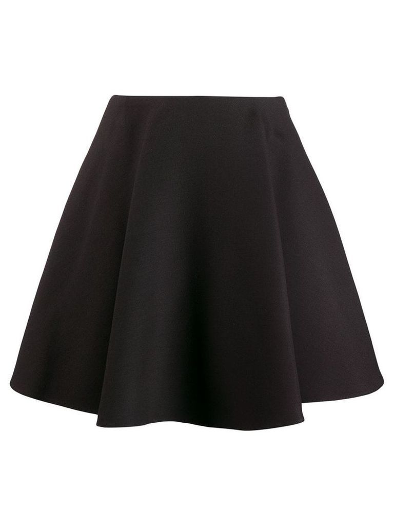 Valentino flounced crepe skirt - Black
