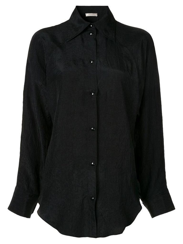 Nina Ricci plain button shirt - Black