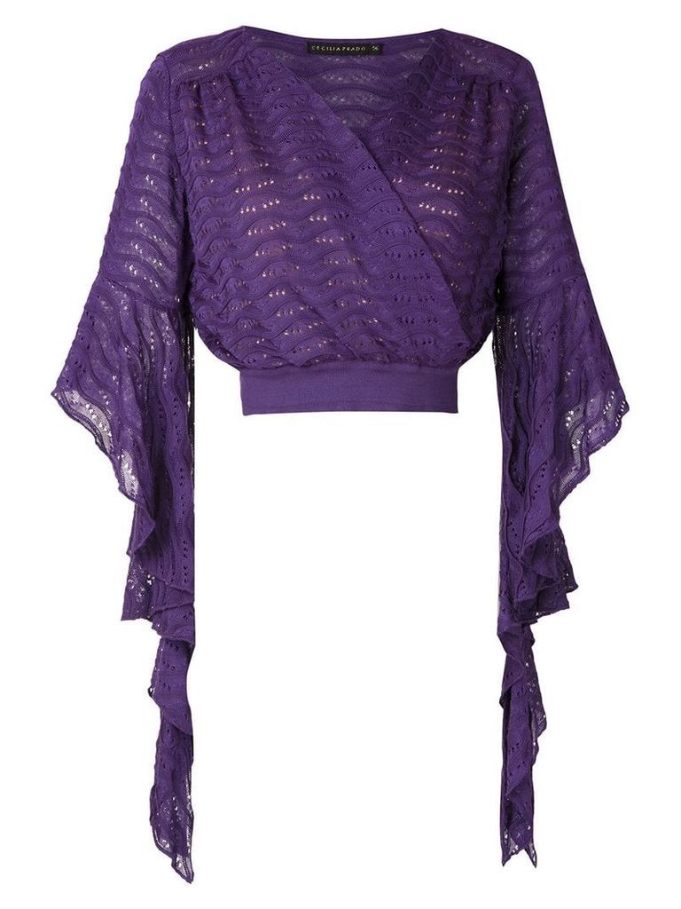 Cecilia Prado Gilda wrap style blouse - PURPLE