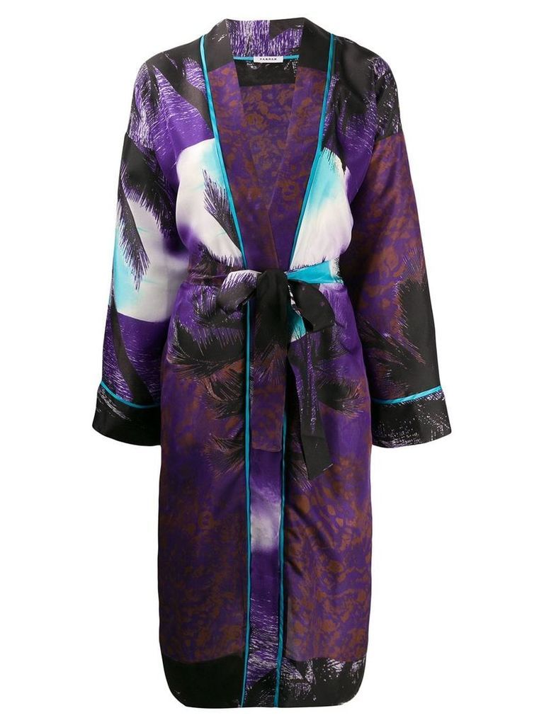 P.A.R.O.S.H. kimono style coat - PURPLE