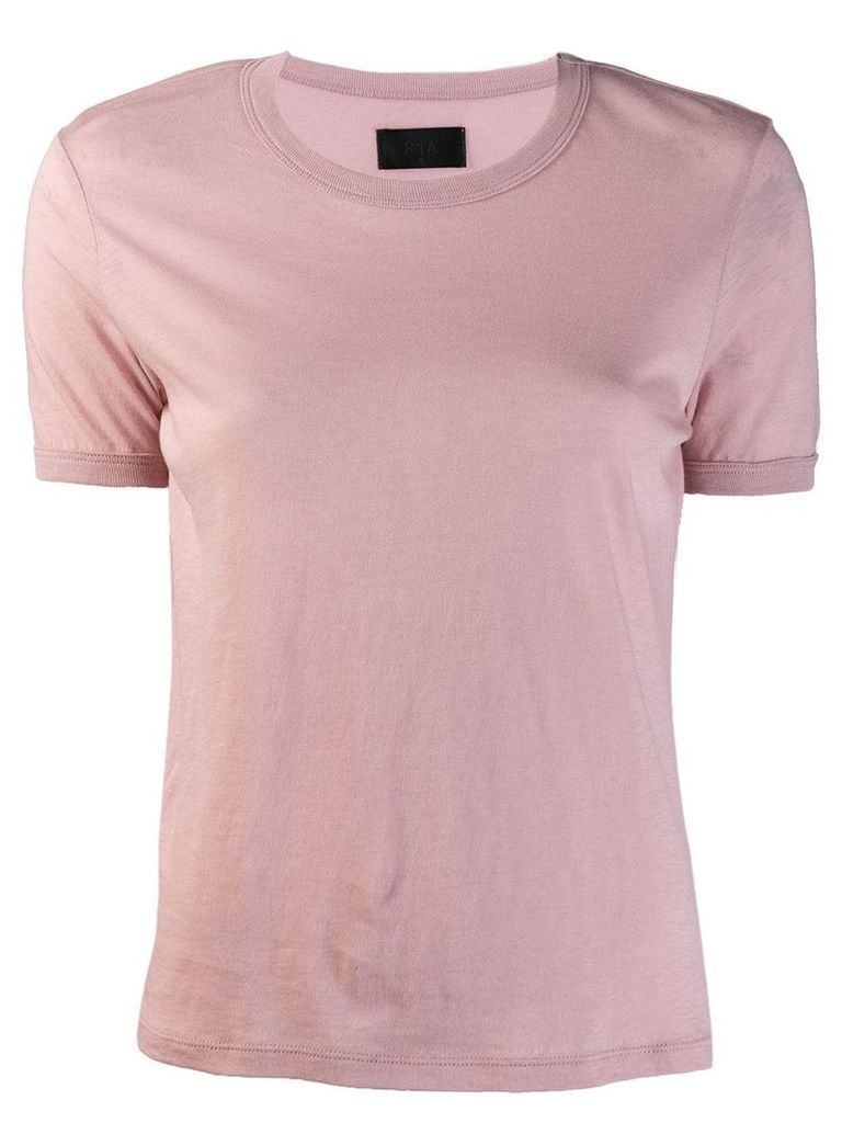 RtA Quinton-Ringer T-shirt - PINK