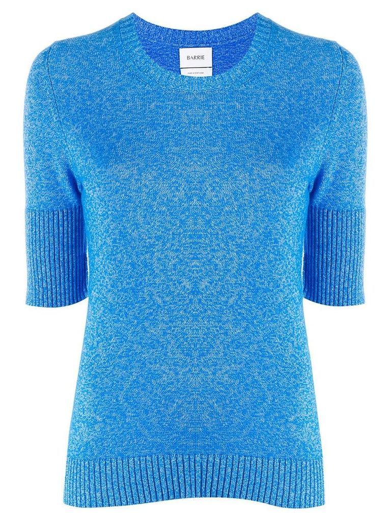 Barrie knitted plain T-shirt - Blue
