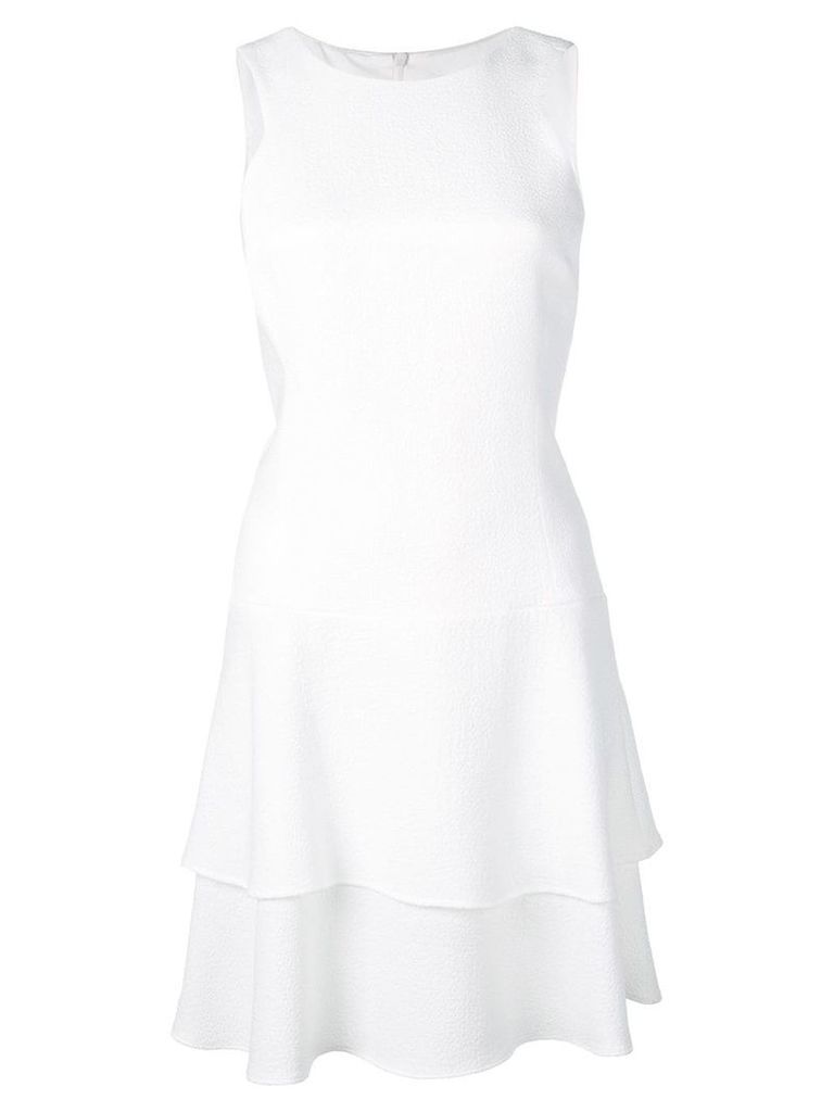 Black Halo sleeveless flared mini dress - White