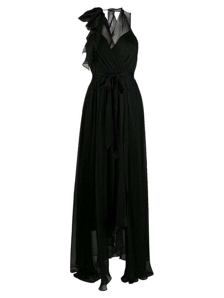 Temperley London Lullaby halter neck dress - Black