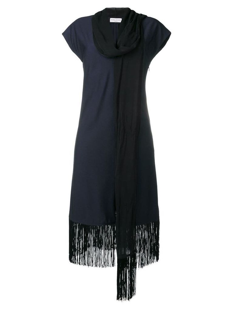 Sonia Rykiel scarf neck dress - Blue