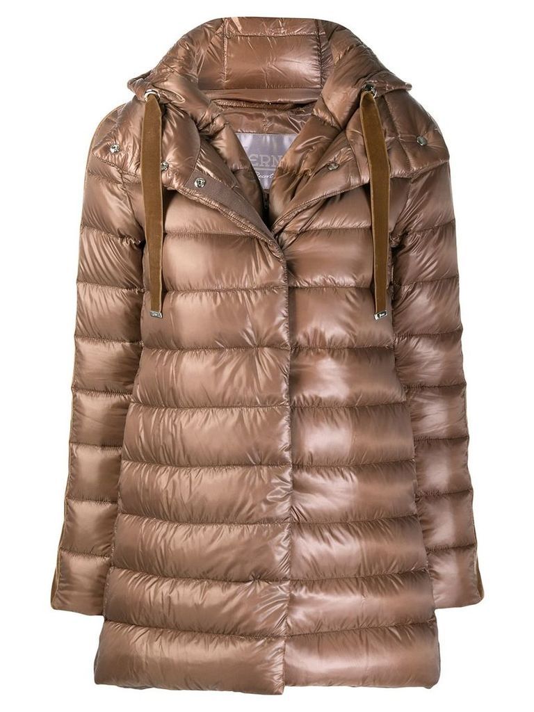 Herno hooded padded coat - Brown