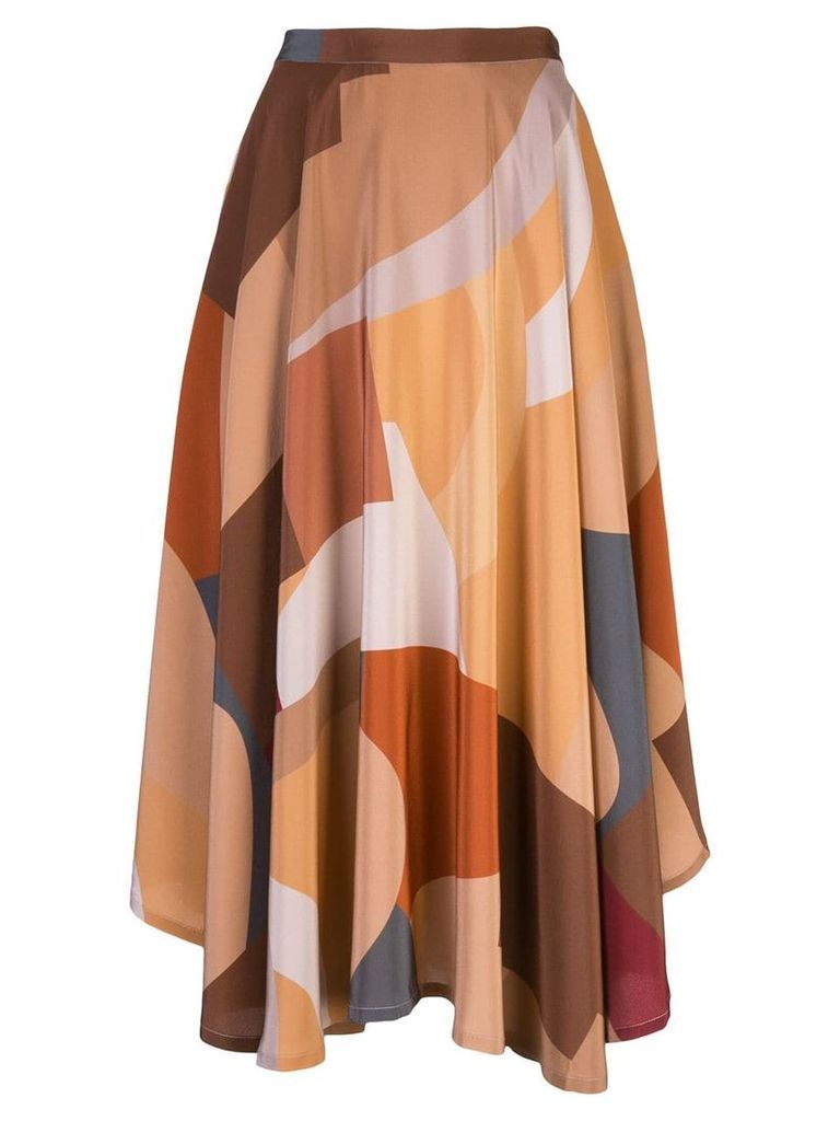 Lhd high-waisted skirt - Brown