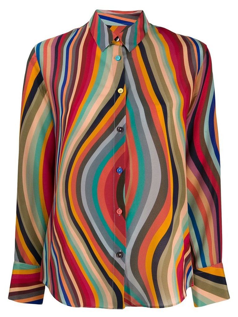 PS Paul Smith wave pattern shirt - Red