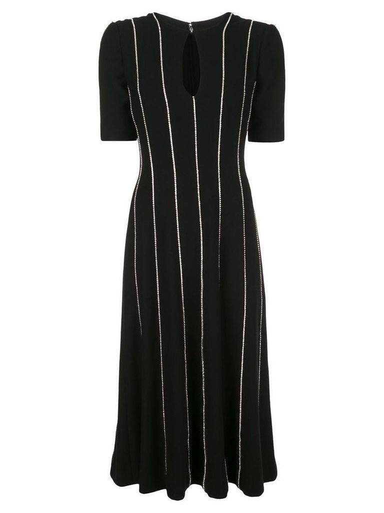 Carolina Herrera striped midi dress - Black