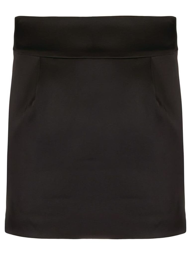 Alexandre Vauthier Satin pencil skirt - Black