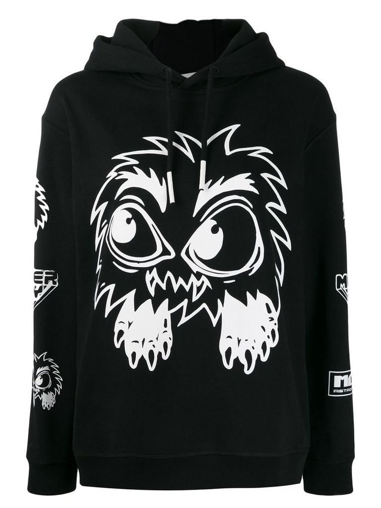 McQ Alexander McQueen monster print hoodie - Black