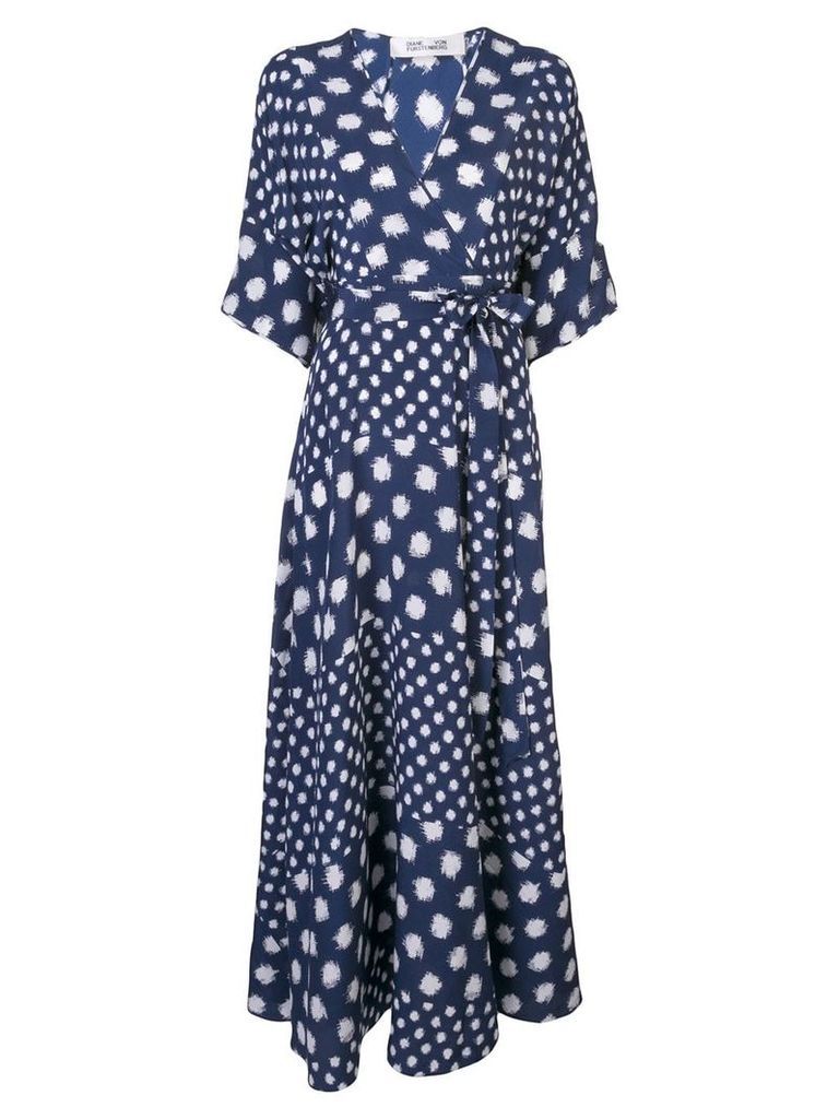 Diane von Furstenberg polka-dot maxi dress - Blue