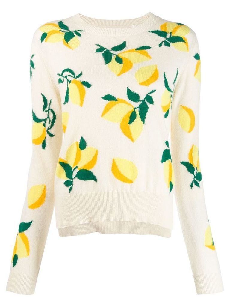 Chinti and Parker lemon print sweater - NEUTRALS