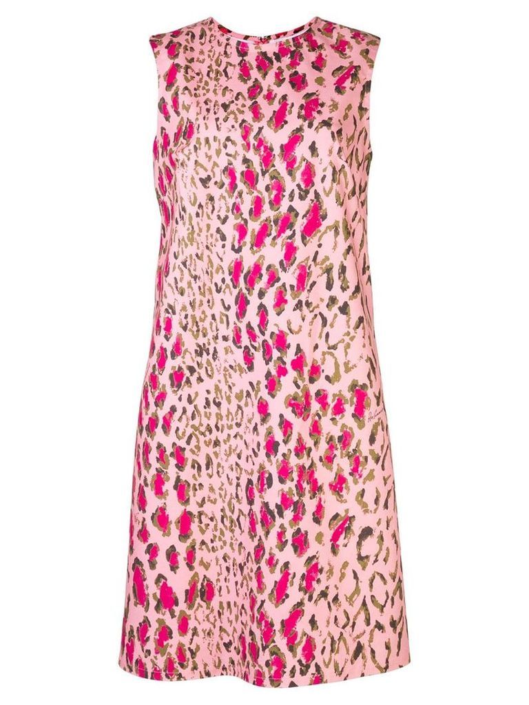 Carolina Herrera leopard print dress - PINK