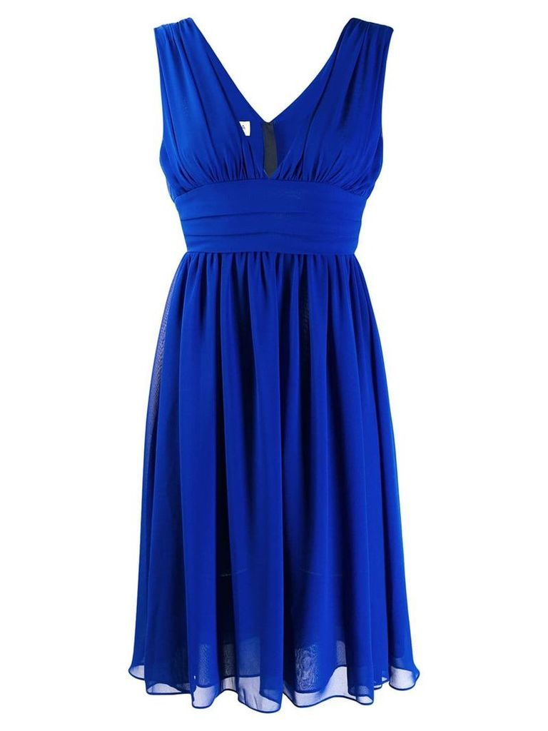 Blanca Vita ruched detail dress - Blue