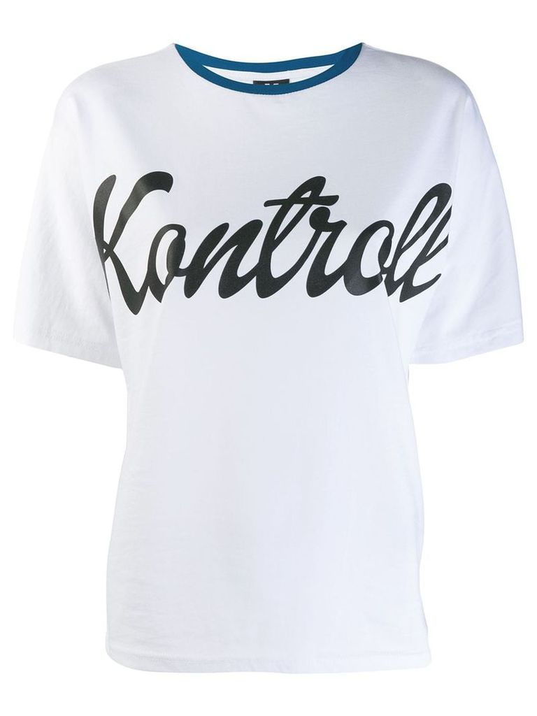 Kappa Kontroll Kontrol print T-shirt - White