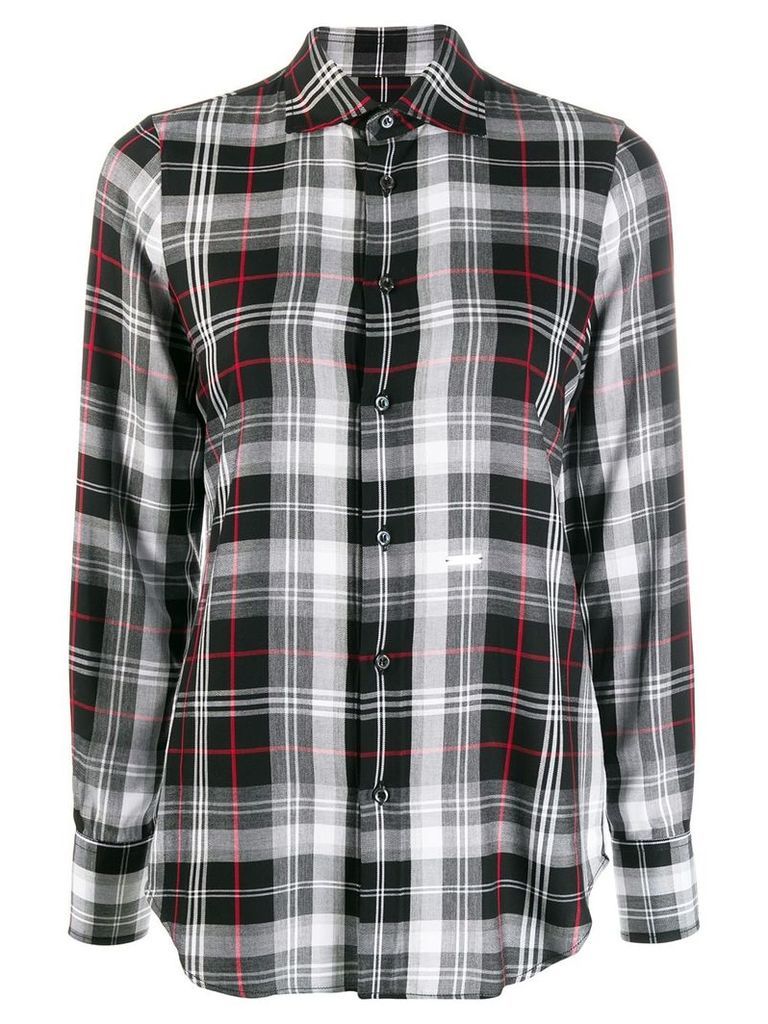 Dsquared2 classic check shirt - Black