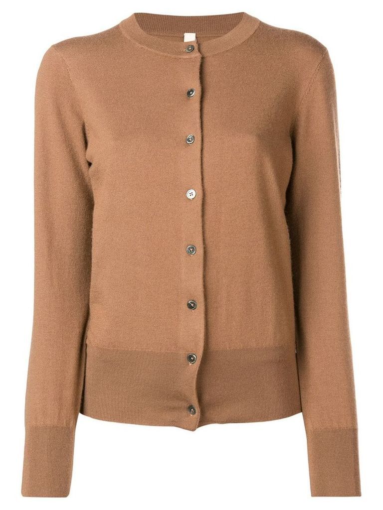 Extreme Cashmere fine knit cardigan - Brown