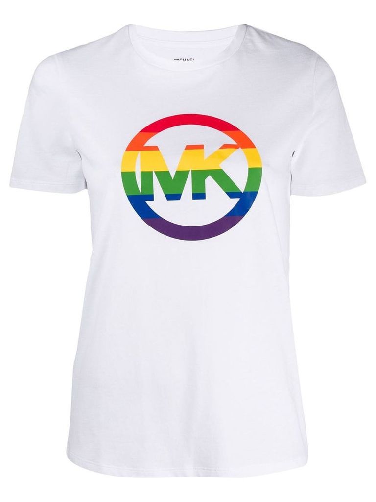 Michael Michael Kors rainbow logo T-shirt - White
