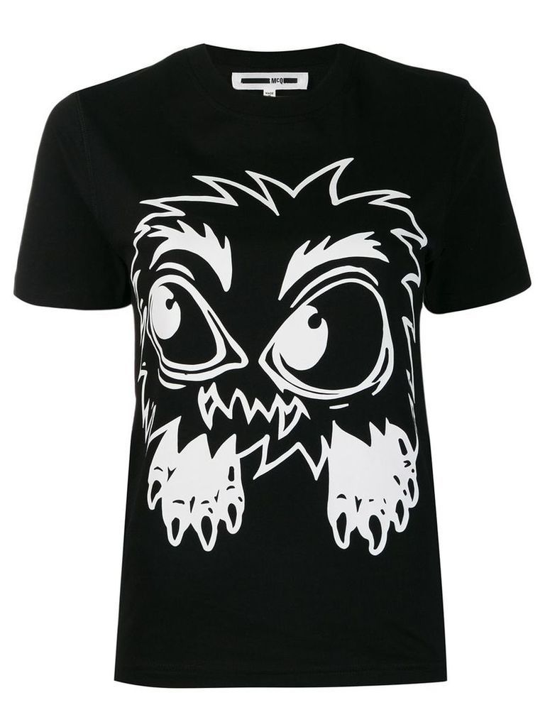 McQ Alexander McQueen monster print T-shirt - Black