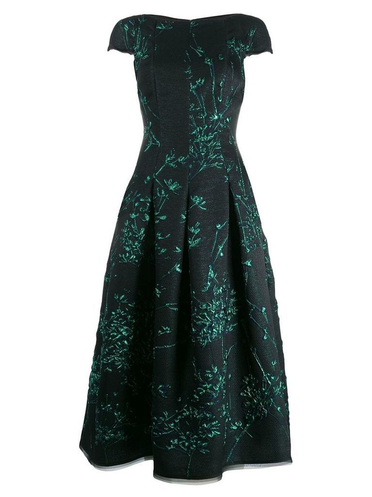 Talbot Runhof Portsmith silk jackquard dress - Green