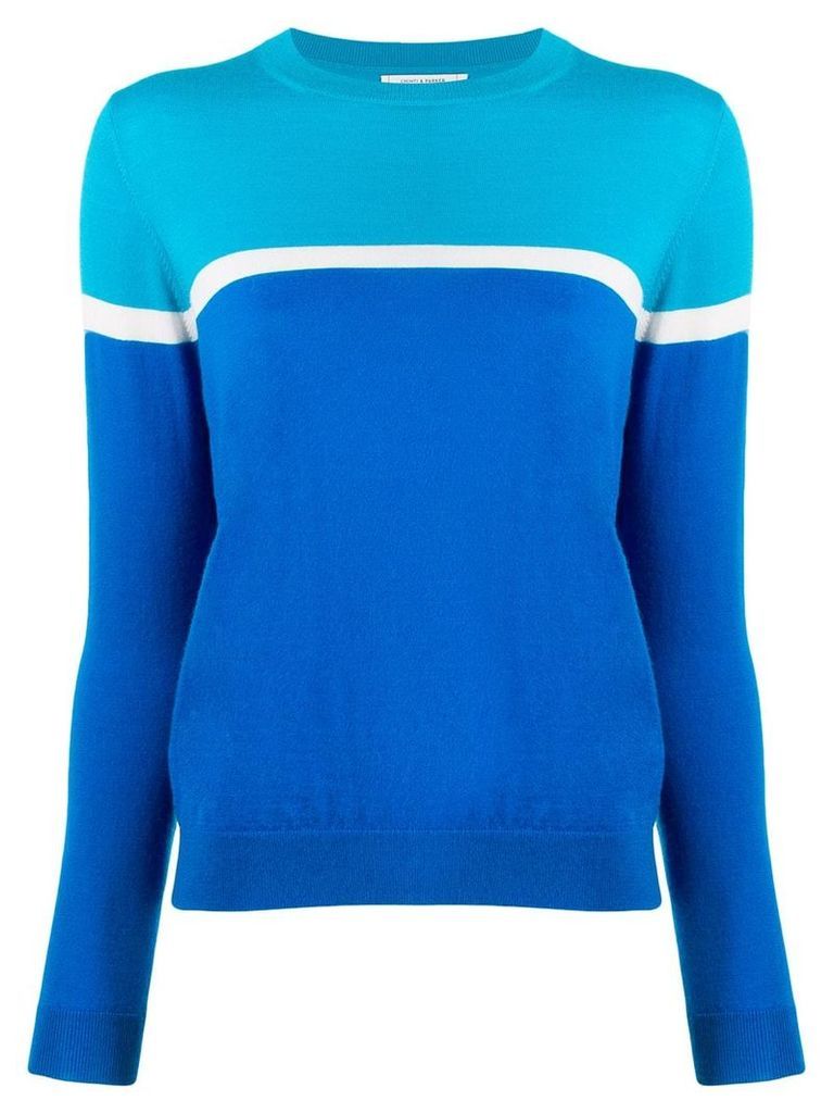Chinti & Parker two tone sweater - Blue