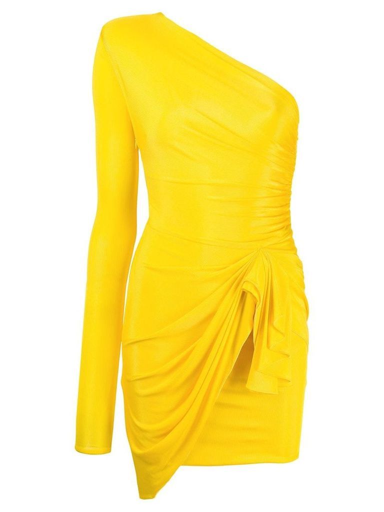 Alexandre Vauthier jersey day dress - Yellow