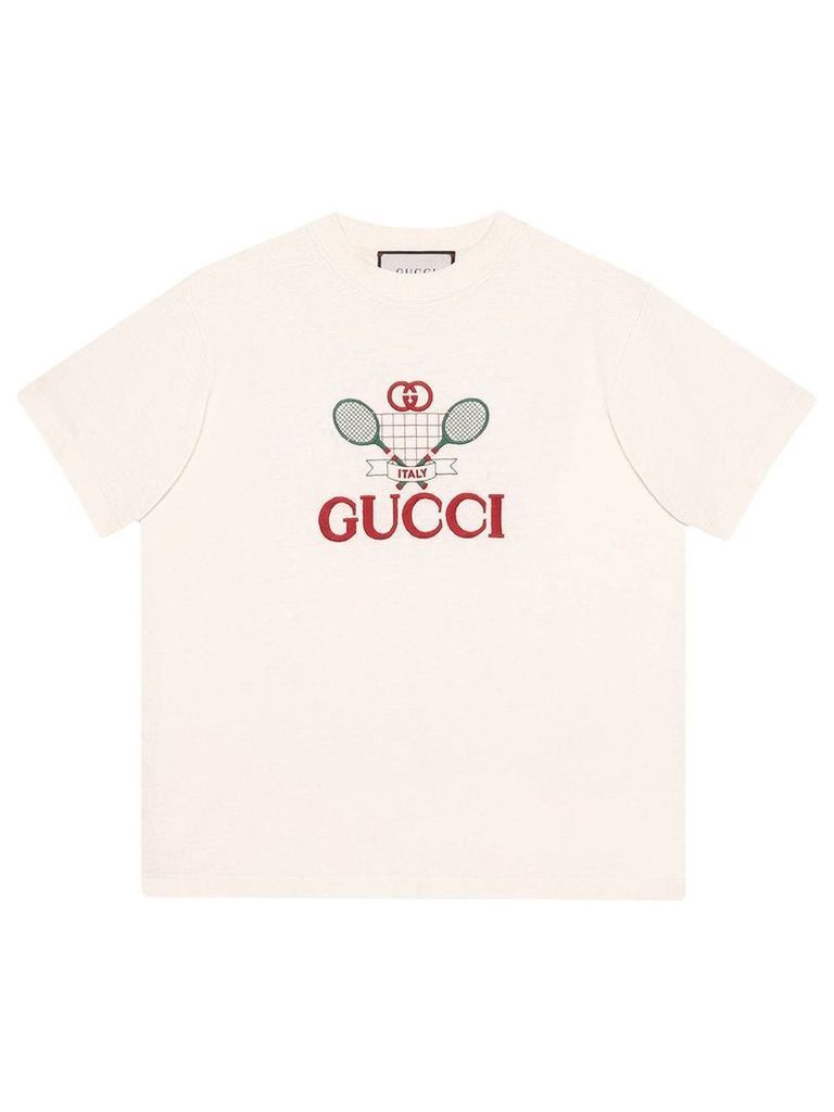 Gucci T-shirt with Gucci Tennis - White