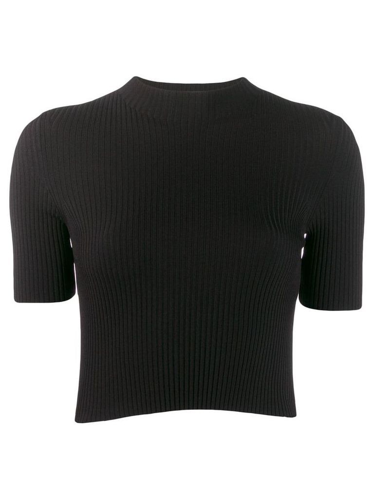 MRZ ribbed knitted top - Black