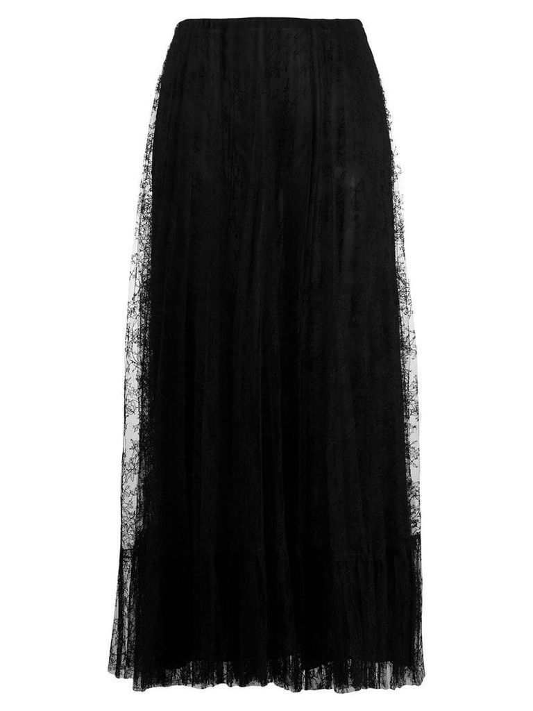 Valentino lace midi skirt - Black