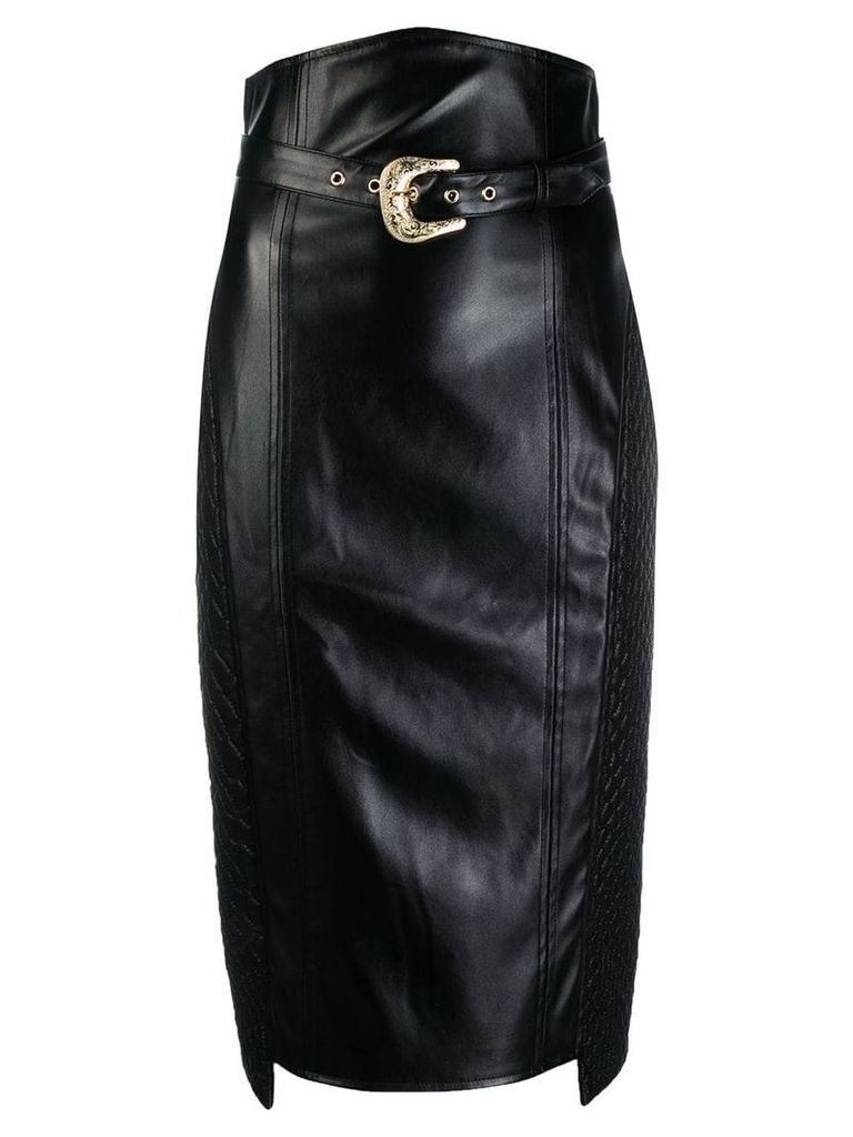 Just Cavalli belted pencil skirt - Black