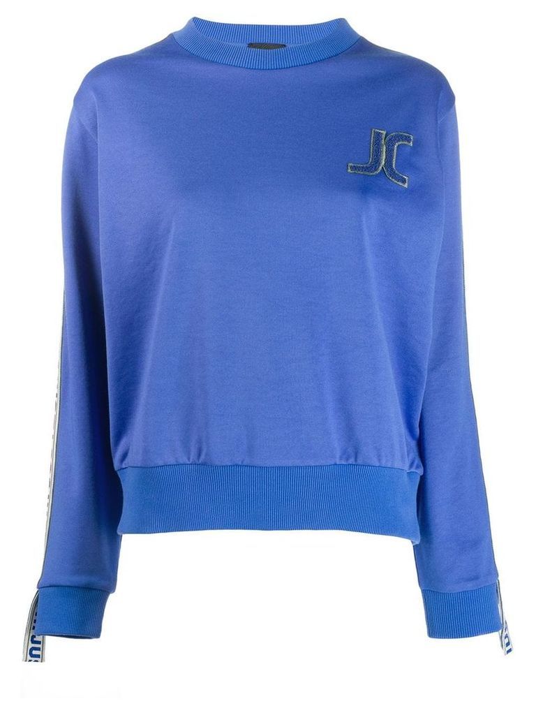 Just Cavalli embroidered logo sweatshirt - Blue