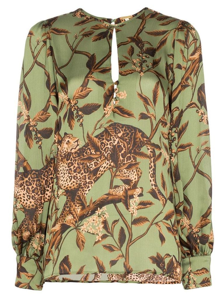 Johanna Ortiz Gifts of Nature printed blouse - Green