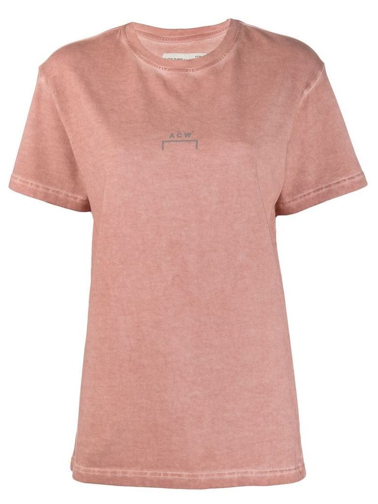 A-Cold-Wall* logo print crew neck T-shirt - Pink