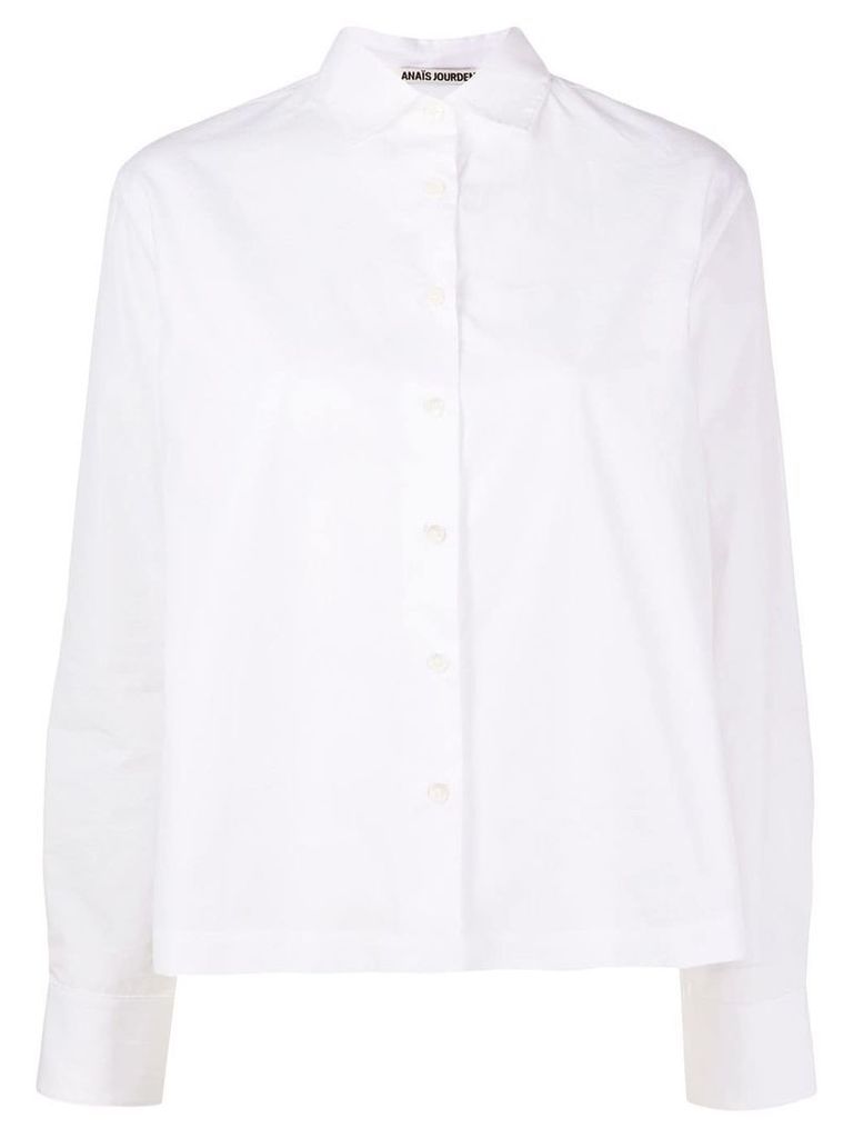 Jourden fil coupé-panelled shirt - White