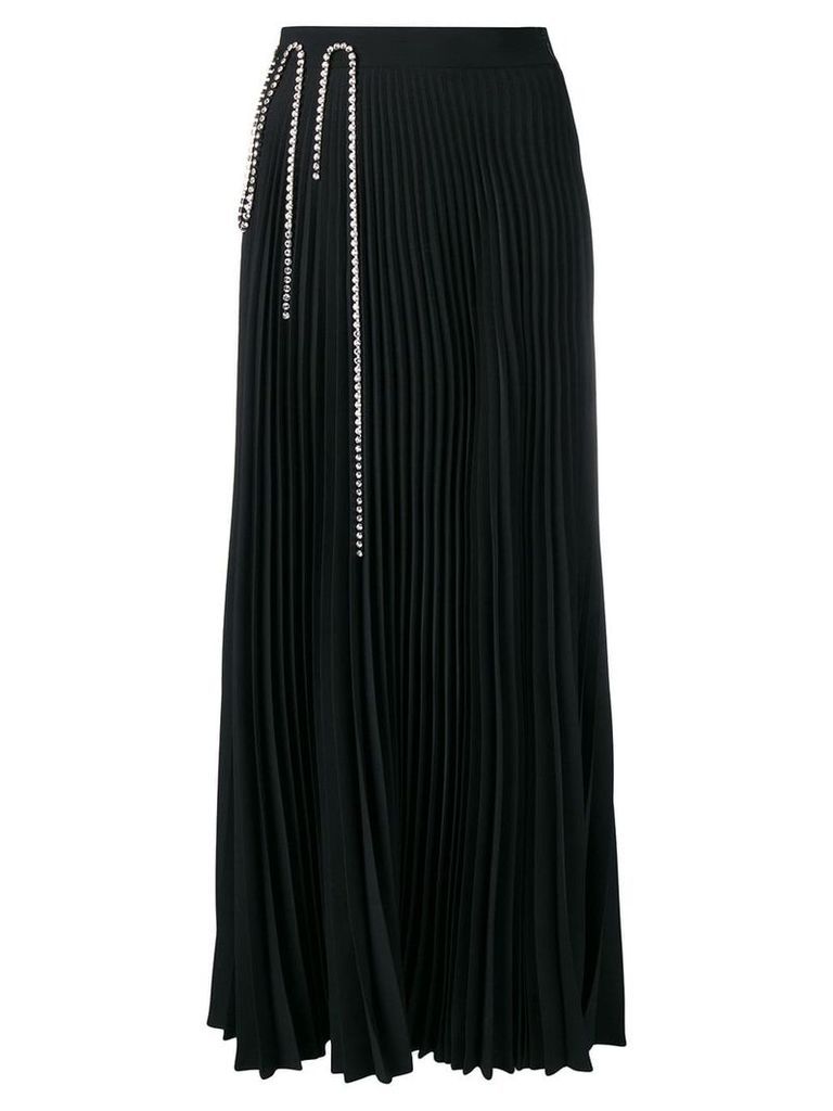 Christopher Kane squiggle cupchain pleated skirt - Black