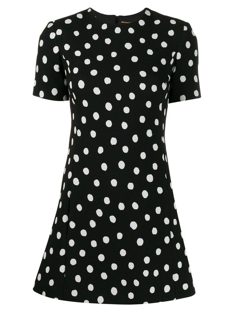 Saint Laurent polka dot mini dress - Black