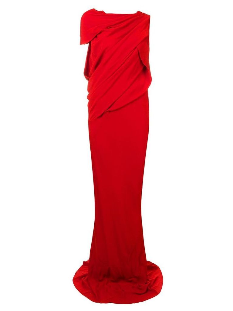 Rick Owens knot gown - Red