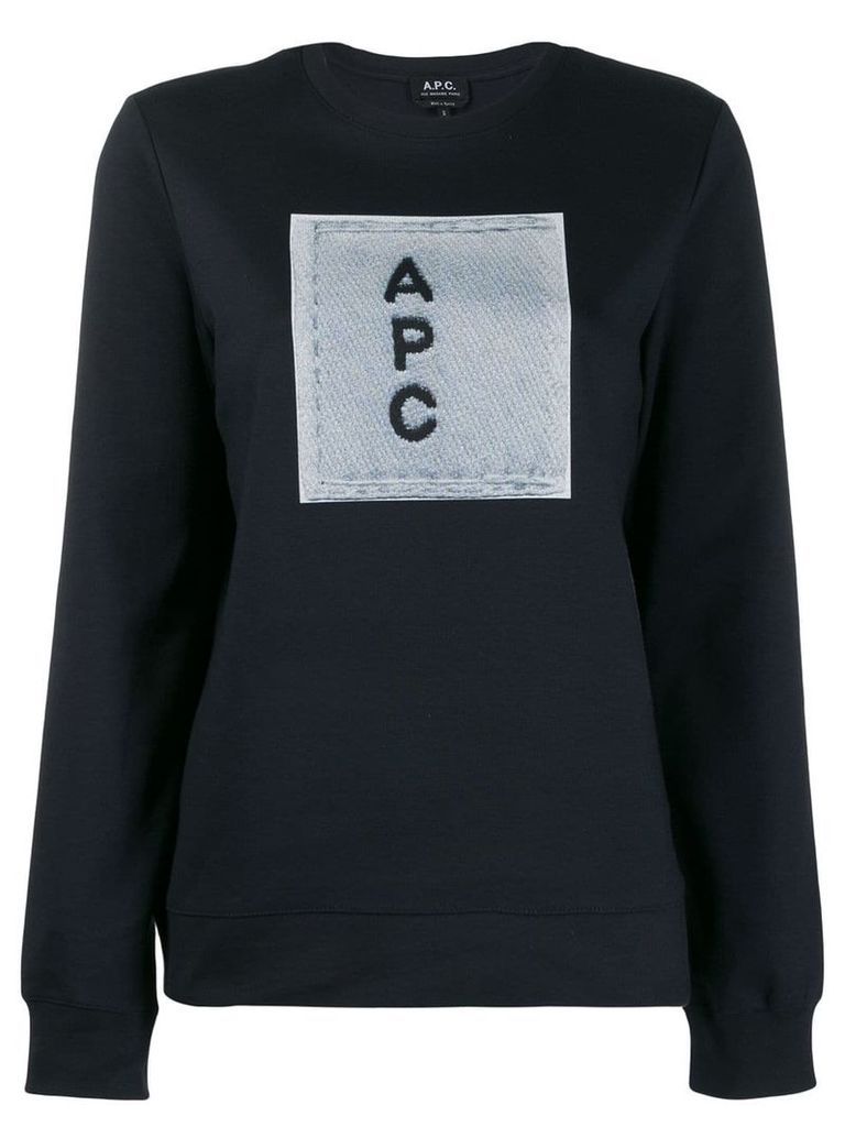 A.P.C. logo sweatshirt - Blue