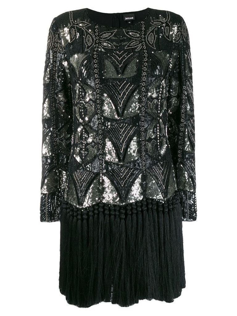 Just Cavalli sequin embellished dress - Black