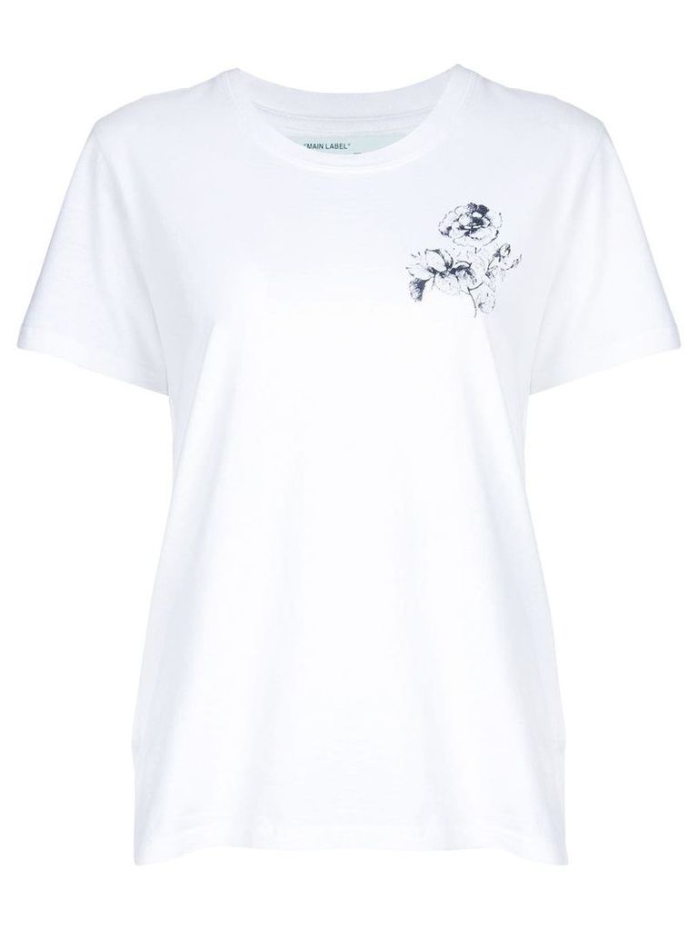 Off-White rose motif printed T-shirt